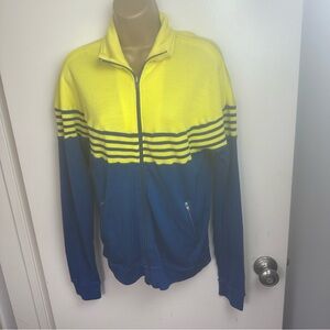 Jelenk By ASICS Made In Japan Yellow Blue Stripes Vintage 70’s Track Jacket S/M?